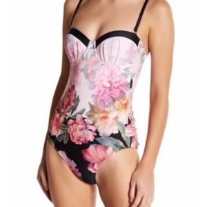 Ted Baker Pink Floral Swimsuit